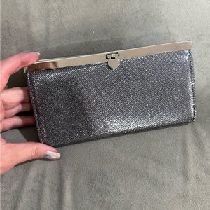 Elegant Silver Clutch Wallet